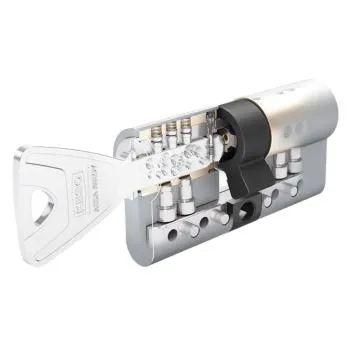 Knaufzylinder KESO 8000 Omega² Chrom-Nickel-Stahl mit Ziehschutz und Aufbohrschutz 81.E19